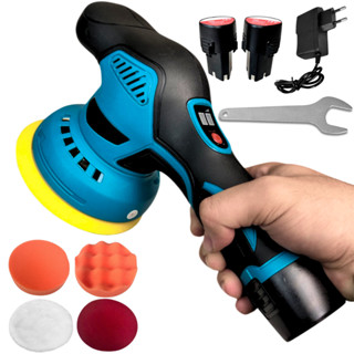 Lixadeira Politriz Recarregável Polidora 2 BATERIAS Recarregável Sem Fio 8 velocidades em Oferta na Shopee