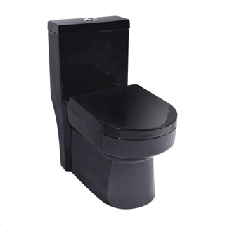 Vaso Sanitário Monobloco Preto Produzido em Cerâmica Modelo Navies - Tubrax - VAB0019 em Oferta na Shopee