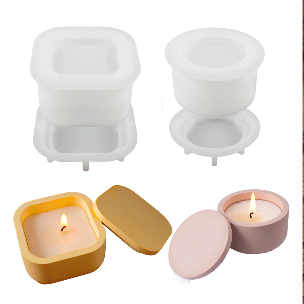 Kit Pote c/ Tampa/ Pote p/ vela - 2 Modelos Ohana em Oferta na Shopee