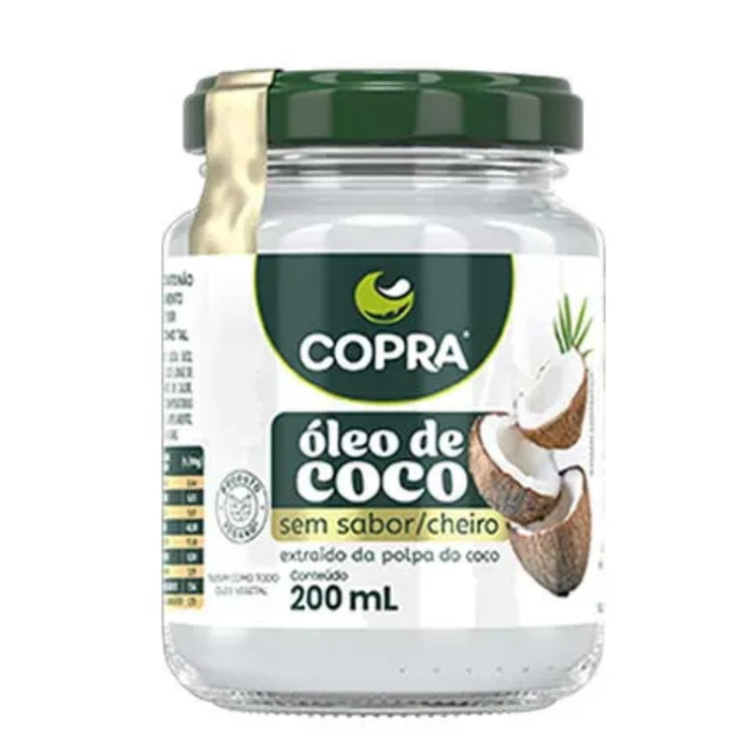 Óleo de Coco Sem Sabor/Cheiro 200ml - Copra em Oferta na Shopee