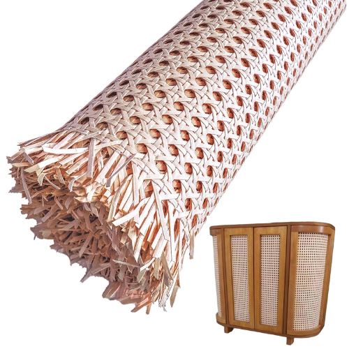 Tela Palhinha Indiana Para Móveis Tela Sextavada Fibra Celulósica 50cm x 6,00m - Rose