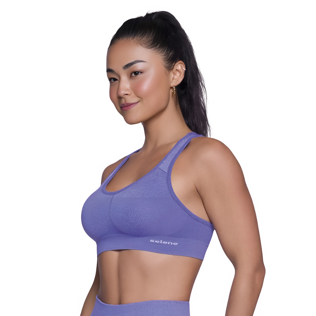 Top Sport Academia Fitness Sem Costura Poliamida Selene Esporte Feminino