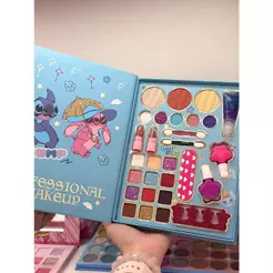 Paleta de Maquiagem Infantil Completa Stitch 29 em 1 42 em 1 Produtos de Maquiagem Hello Kitty Inside Out