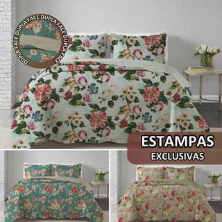 Colcha Cobre Leito Patchwork Solteiro Bouthis 2 Peças Corttex Paris em Oferta na Shopee