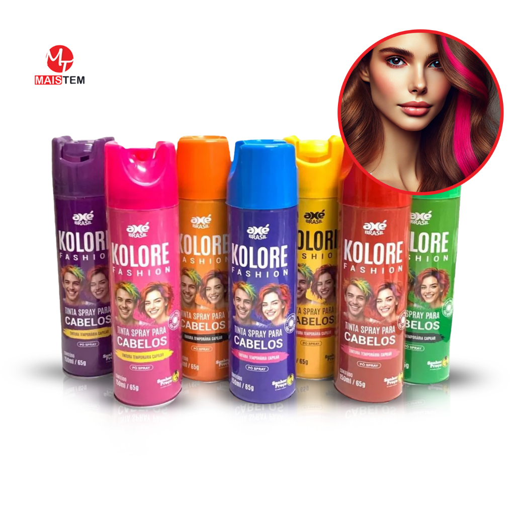 Tinta Spray Colorida para Cabelo Tinta da Alegria Cabelo Maluco 150ml Grande Tinta Carnaval Cosplay em Oferta na Shopee
