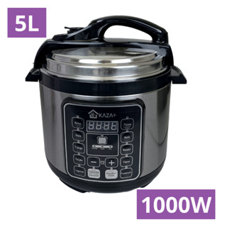 Panela De Pressão Elétrica 5L Inox Preta Digital 110V ou 220V