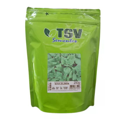 Semente De Espinafre Nova Zelandia Sementes Tsv 250 Gramas