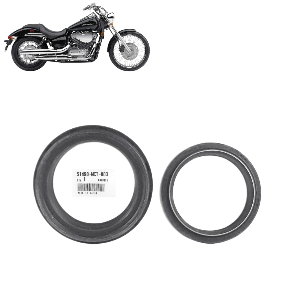 Retentor Bengala Com Guarda Pó VT 750 Shadow 2006 a 2014 Original Honda