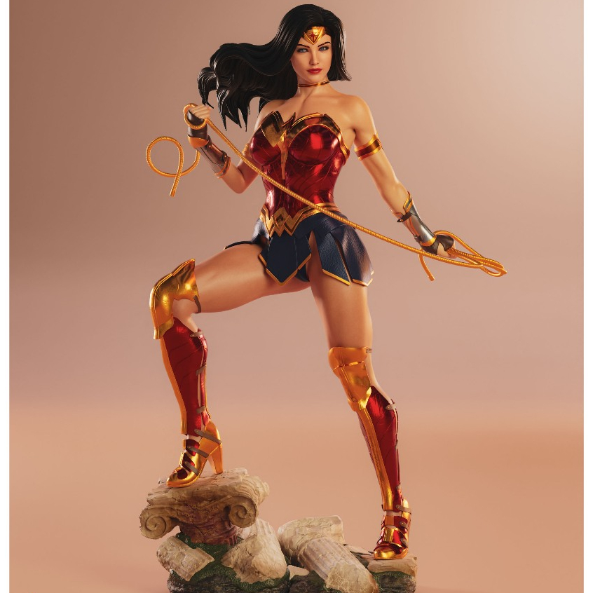 Action figure mulher maravilha - boneco colecionável mulher maravilha dc comincs