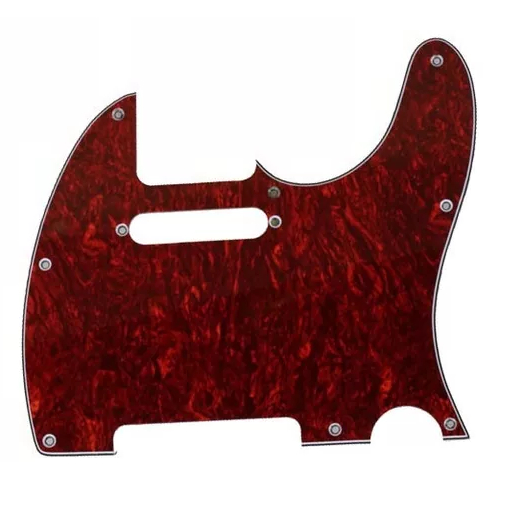 Escudo Guitarra Telecaster Single Red Tortoise Shell - 3 Ply