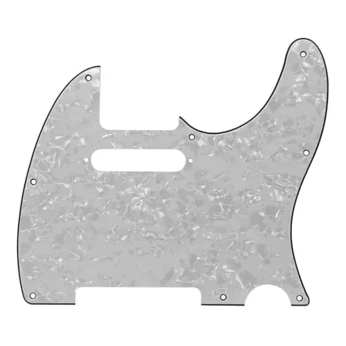Escudo Guitarra Telecaster Single Branco Perola - 3 Ply