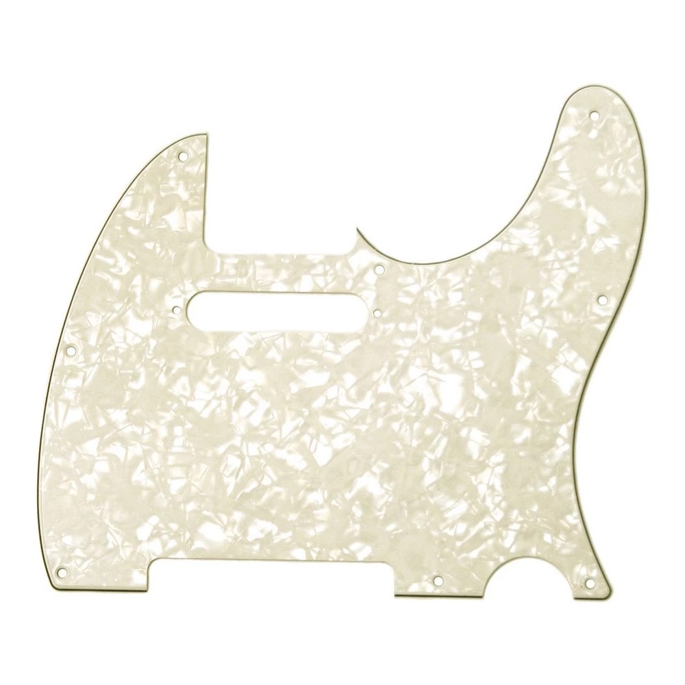 Escudo Guitarra Telecaster Single Branco Perola Vintage - 4 Ply