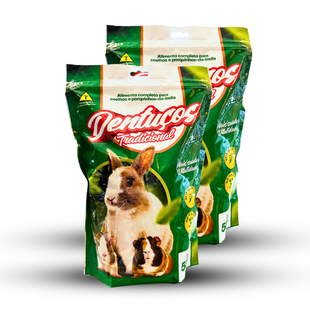 Ração Para Coelhos  Roedores Mini Coelhos Natural Dentuços