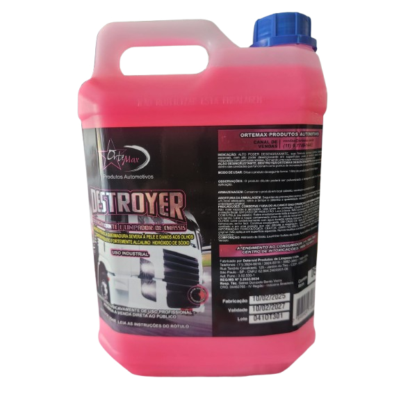 Destroyer Ortemax Desengraxante Solupan Concentrado Limpeza Pesada 1:10 5 Litros em Oferta na Shopee