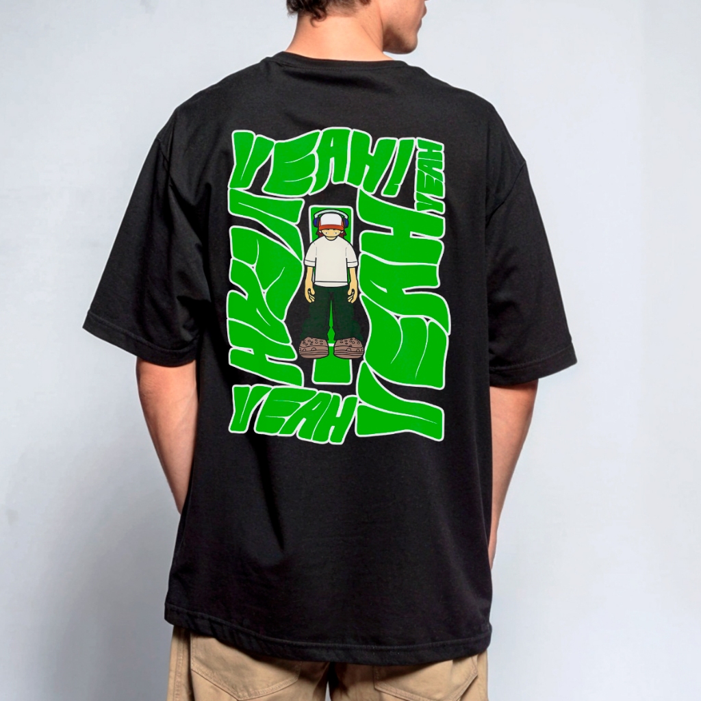 Camiseta Oversized Streetwear Urso Anjo Hip-Hop Streetwear Algodão Personagem REF 2606 Fluxo Geek