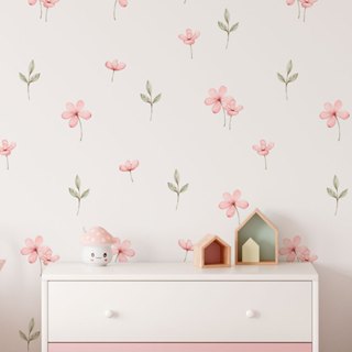 Adesivos de Parede Flores e Ramos - Adesivo Para Quarto de Bebê em Oferta na Shopee