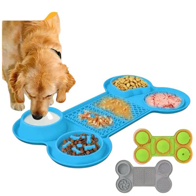 Tapete Comedouro e Bebedouro Silicone Comida Pastosa Ração Água Dobrável em Oferta na Shopee
