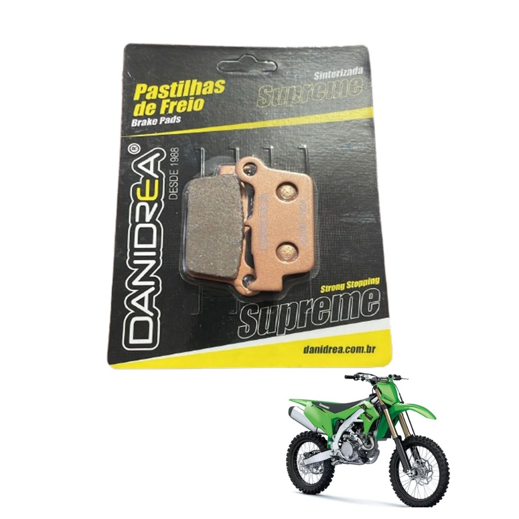 Pastilha Freio Traseira Moto  KXF 250 KLX 450 KX 450 Sinterizada Trilha Motocross