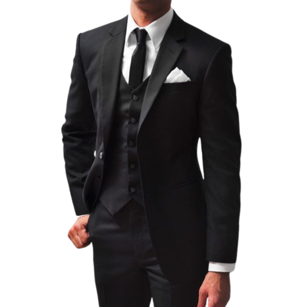 Terno Slim Masculino Kit Completo Executivo de Luxo - Calça + Blazer + Colete