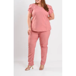 Conjuntos Scrubs Lisos • P ao Plus 58• Bata lisa manga tulipa + Calça Lisa• Oxfordine ok