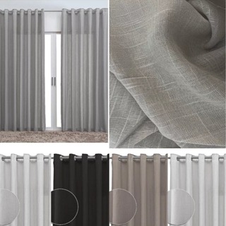 Cortina Voil Gaze De Linho  4,00 x 2,40 /2,50 /2,80 Sem Forro em Oferta na Shopee