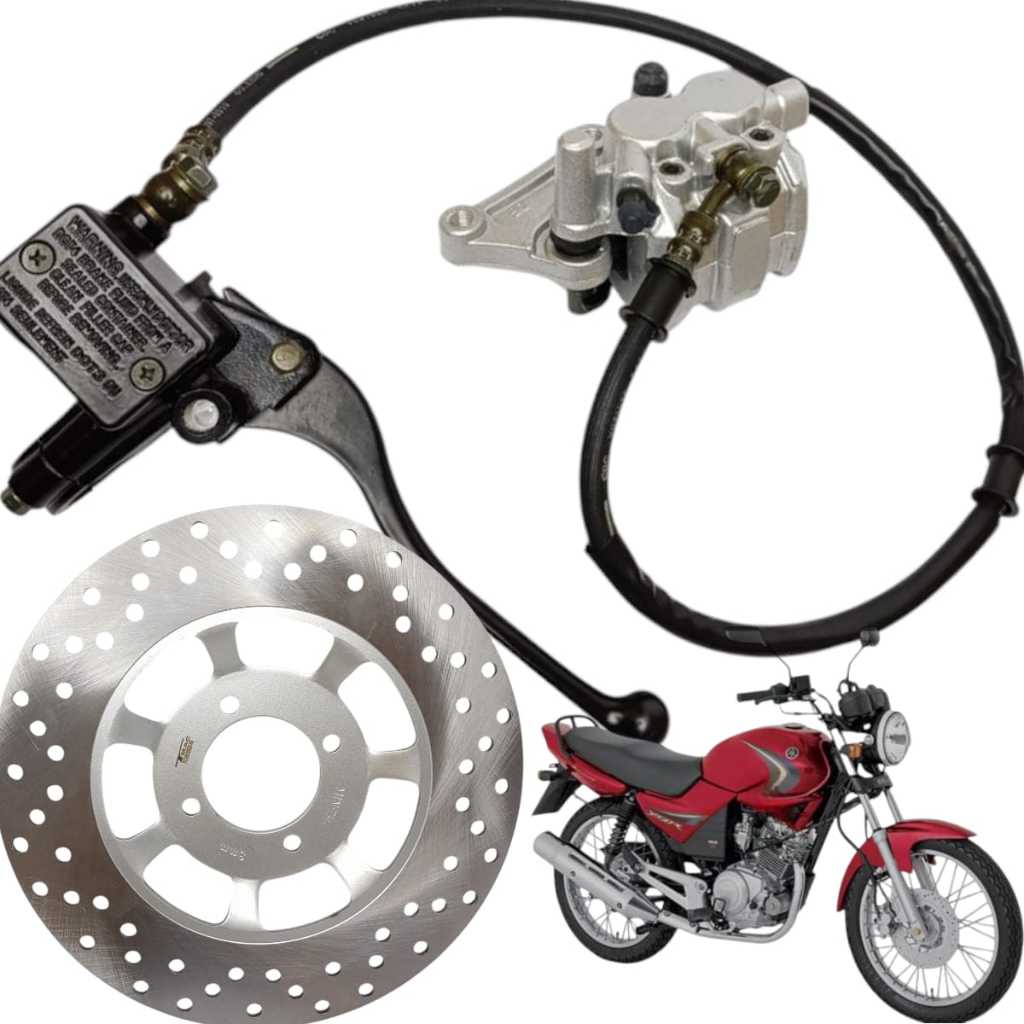 Kit Sistema de Freio Completo Ybr 125 Ed 2002 a 2008 Freio a Disco