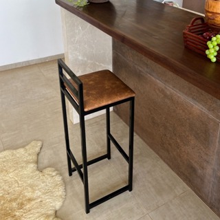 Banqueta Alta/Baixa Quadrada Estilo Industrial Banco Casa Balcão Cozinha Mesa Promoção em Oferta na Shopee