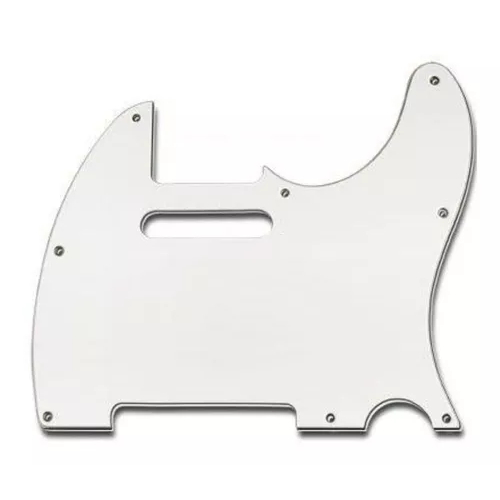 Escudo Guitarra Telecaster Single Branco Vintage - 3 Ply