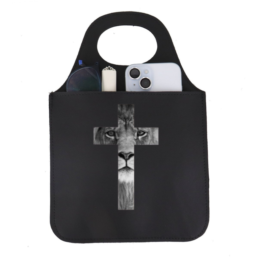 Lixeira Automotiva Lixo Para Carro Couro Reforçado Encaixe Câmbio Várias Estampas Cristãs | Fé, Cruz, Leão, Cristo em Oferta na Shopee