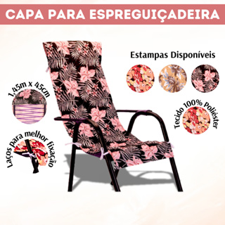 Capas de Cadeira de Praia / Espreguiçadeira de Área / Deixe sua Varanda Mais Bonita - Floral 1 Pç em Oferta na Shopee