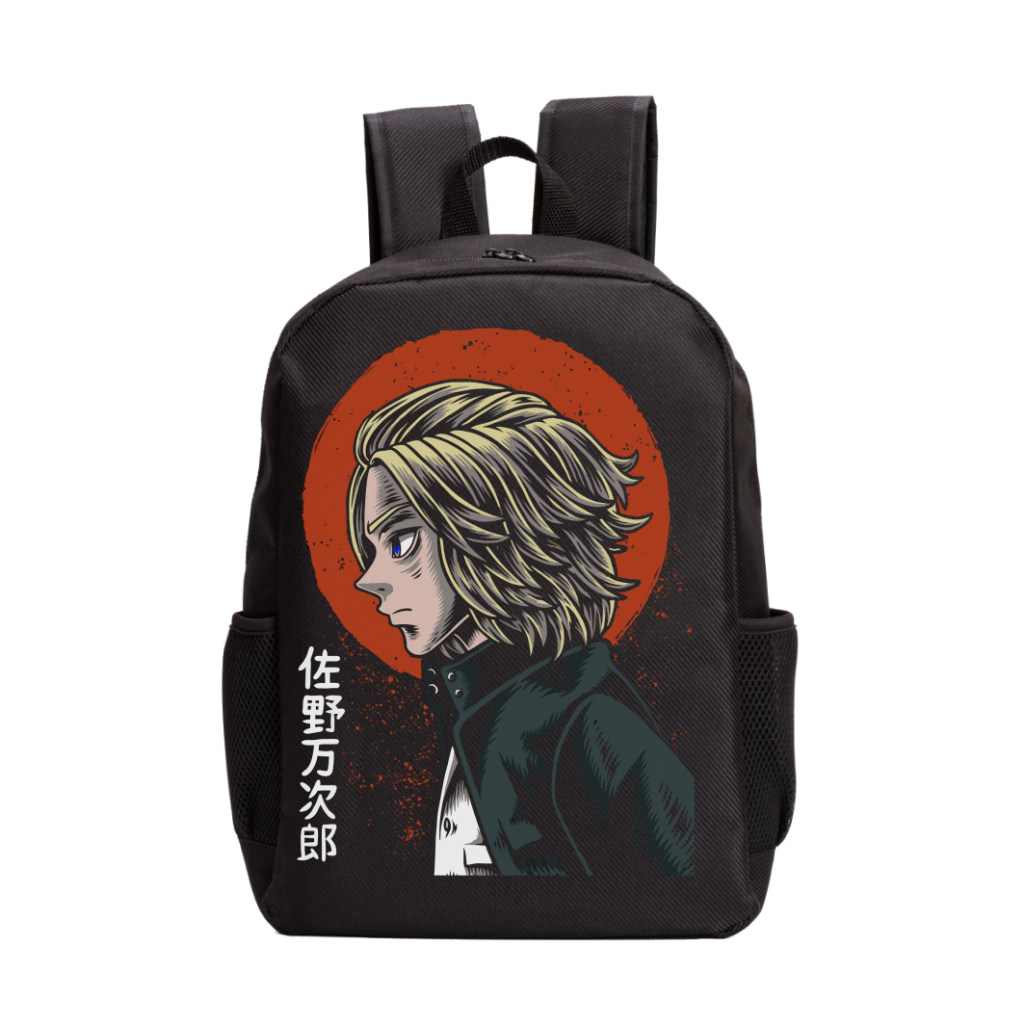 Mochila Masculina Feminina Escolar Trabalho Casual Anime Tokyo Revengers "Manjiro Sano Mikey" 35
