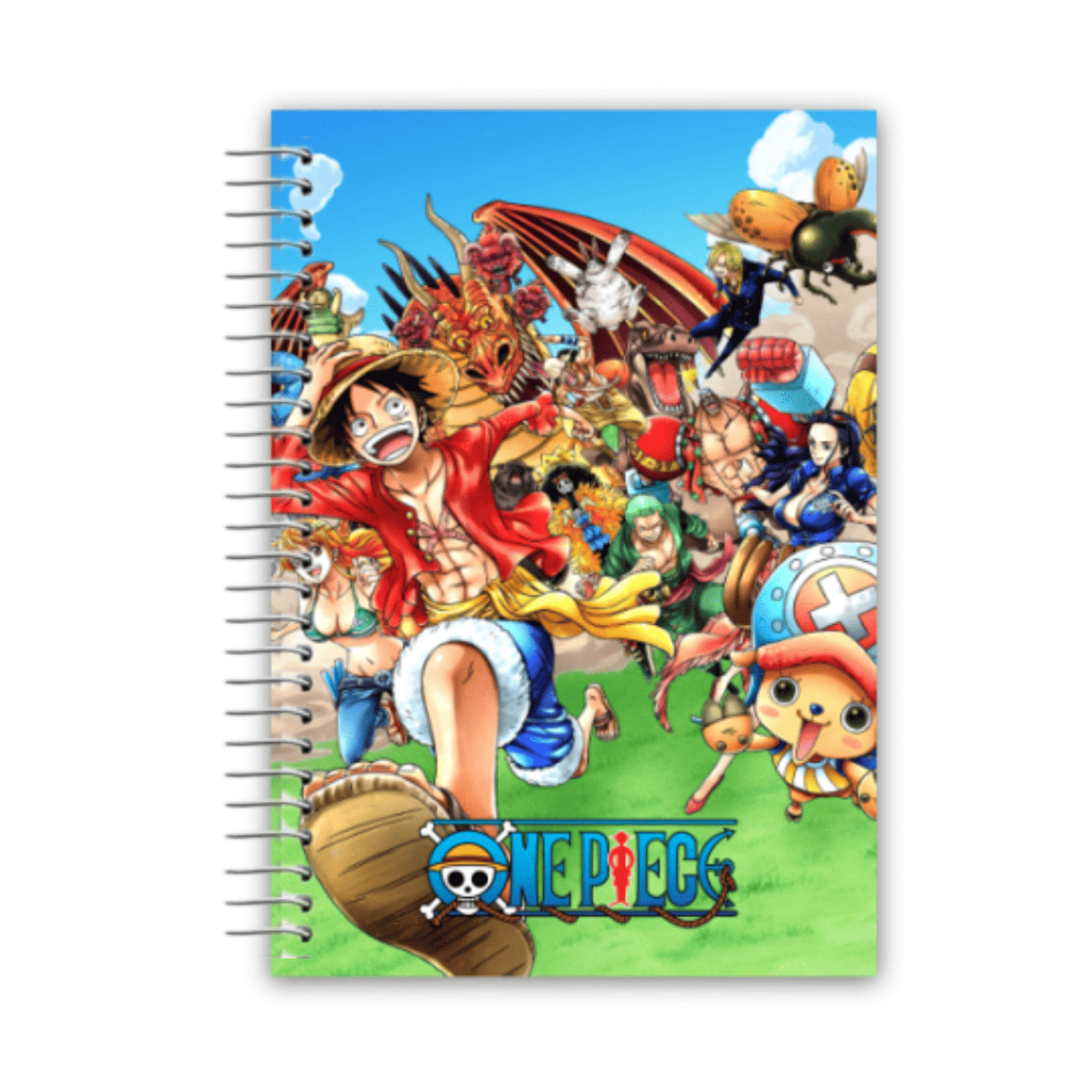 CADERNO UNIVERSITÁRIO ONE PIECE ANIME PERSONALIZADO  (  1 MATÉRIA ) (  10 MATÉRIAS ) ( 20 MATÉRIAS )