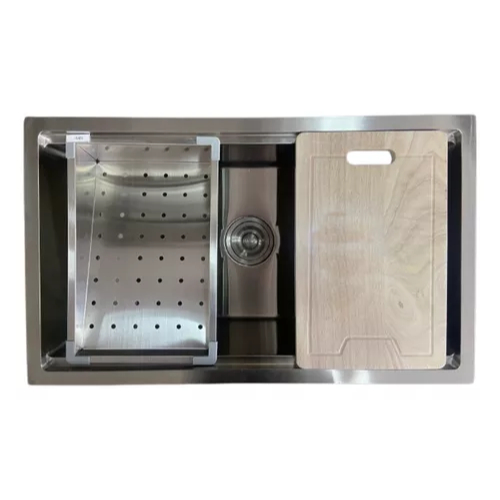 Cuba Inox Support Sobrepor Embutir 50x40 Tabua E Escorredor