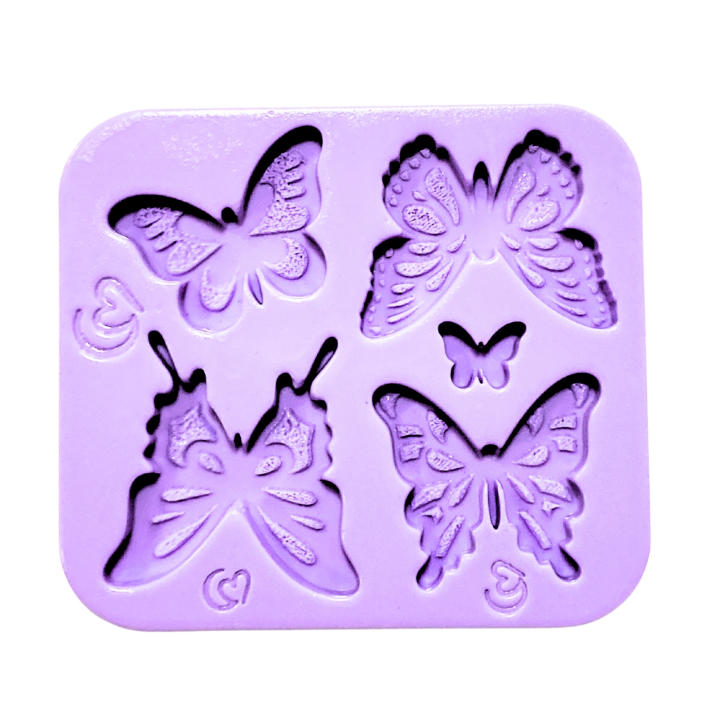 F1839 MOLDE DE SILICONE BORBOLETAS CONFEITARIA BISCUIT em Oferta na Shopee