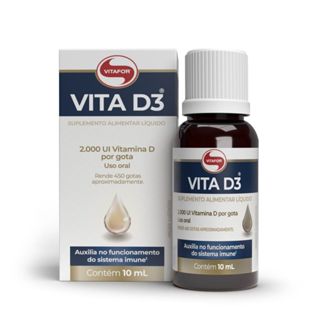 Vitamina D3 Gotas 2000 UI - Vitafor em Oferta na Shopee