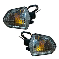 Kit Com 2 Pisca P/Moto Honda Pop 110I 2016 2017 Até 2023 Cristal De/Td