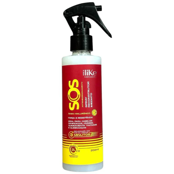 SOS Spray Reconstrutor 200ml - Vegano da ILIKE PROFESSIONAL em Oferta na Shopee