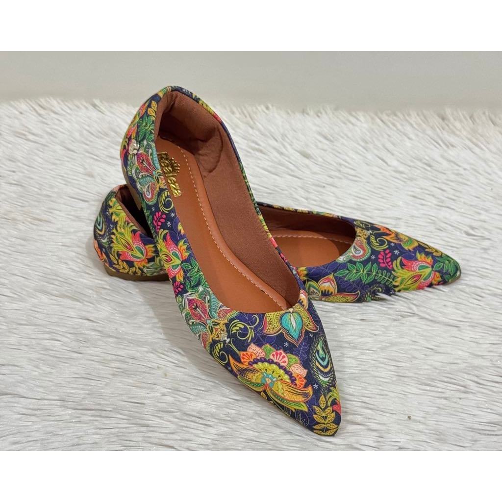 Sapatilha Color Basic Confort Indiana Estampada Azul em Oferta na Shopee
