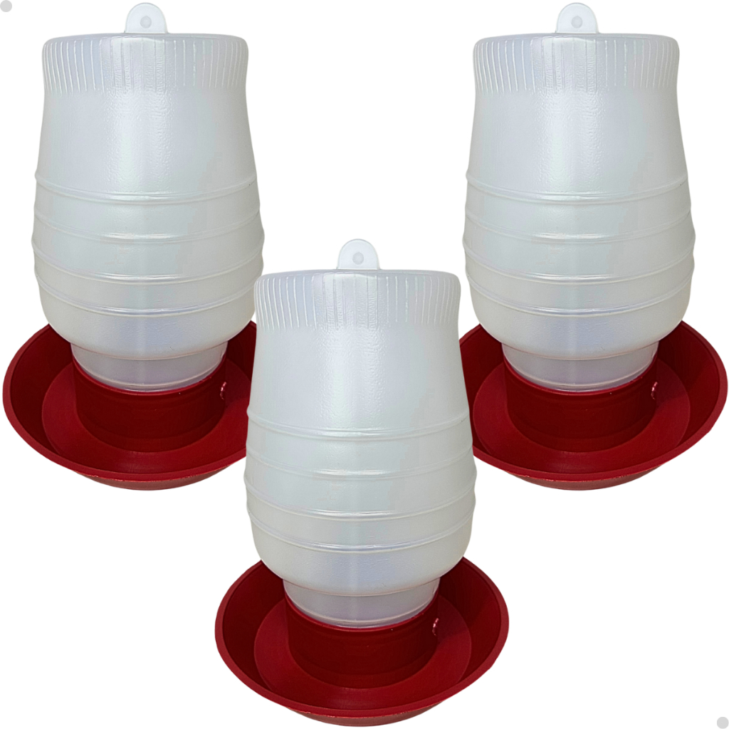 3 Bebedouro Para Aves Galinhas Codornas 2 Litros Plástico Reforçado em Oferta na Shopee