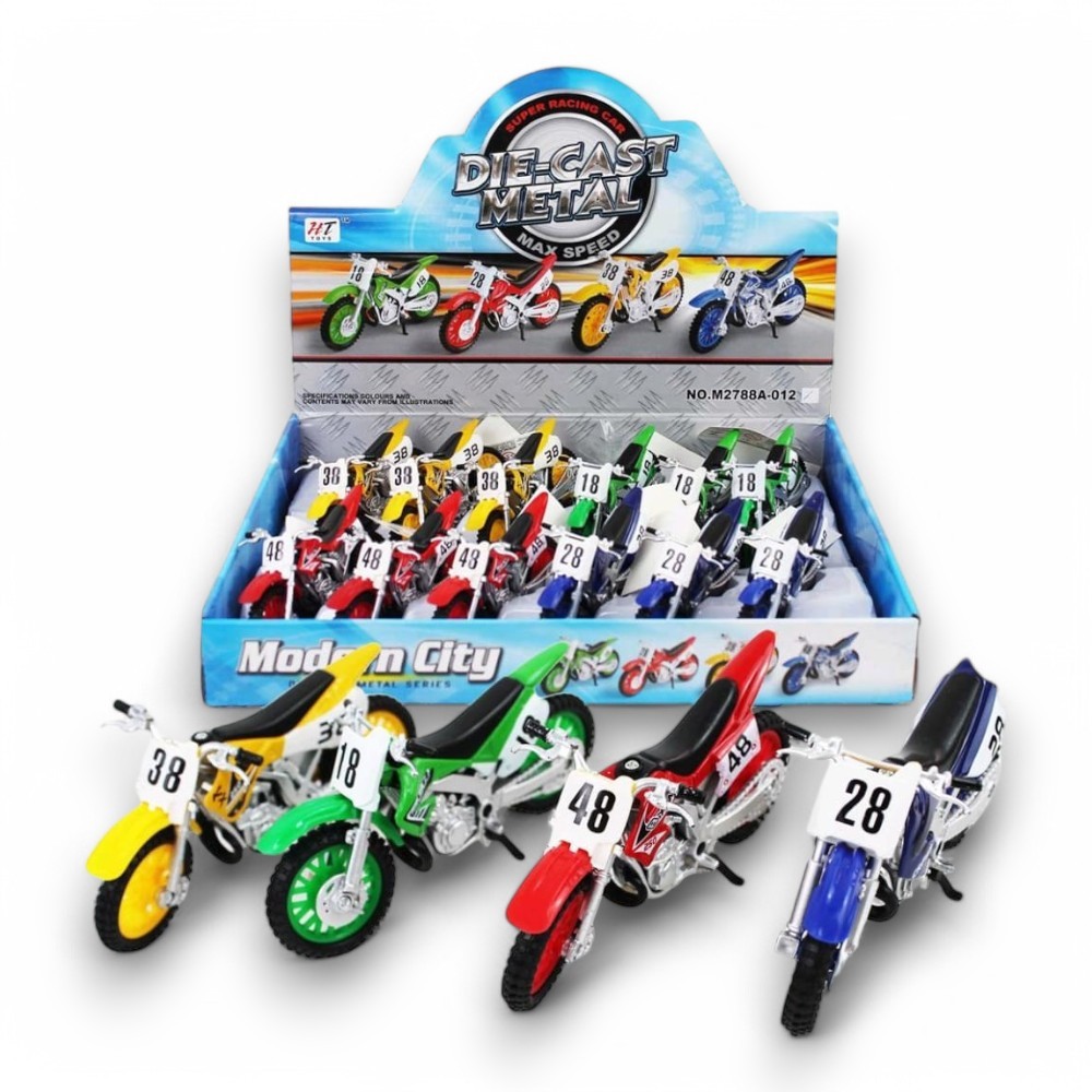 Miniatura Moto Motocross Trilha Metal Fricção