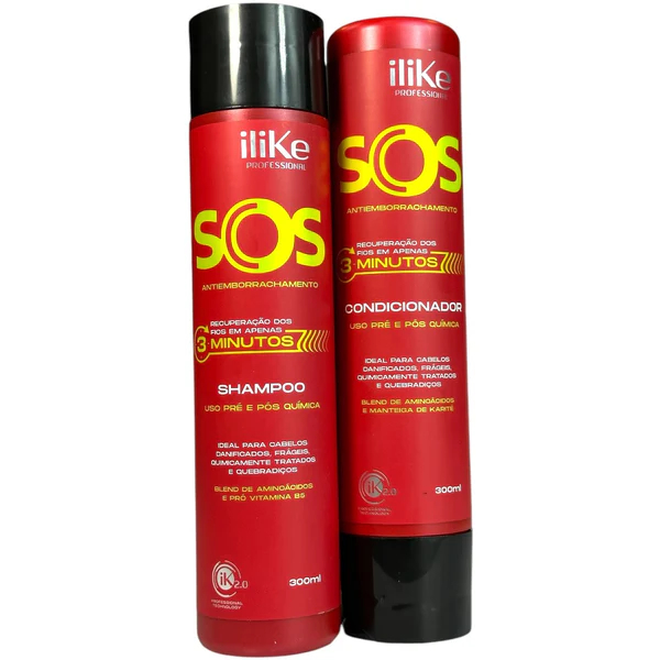 iLike SOS Antiemborrachamento Kit - Shampoo e Condicionador em Oferta na Shopee