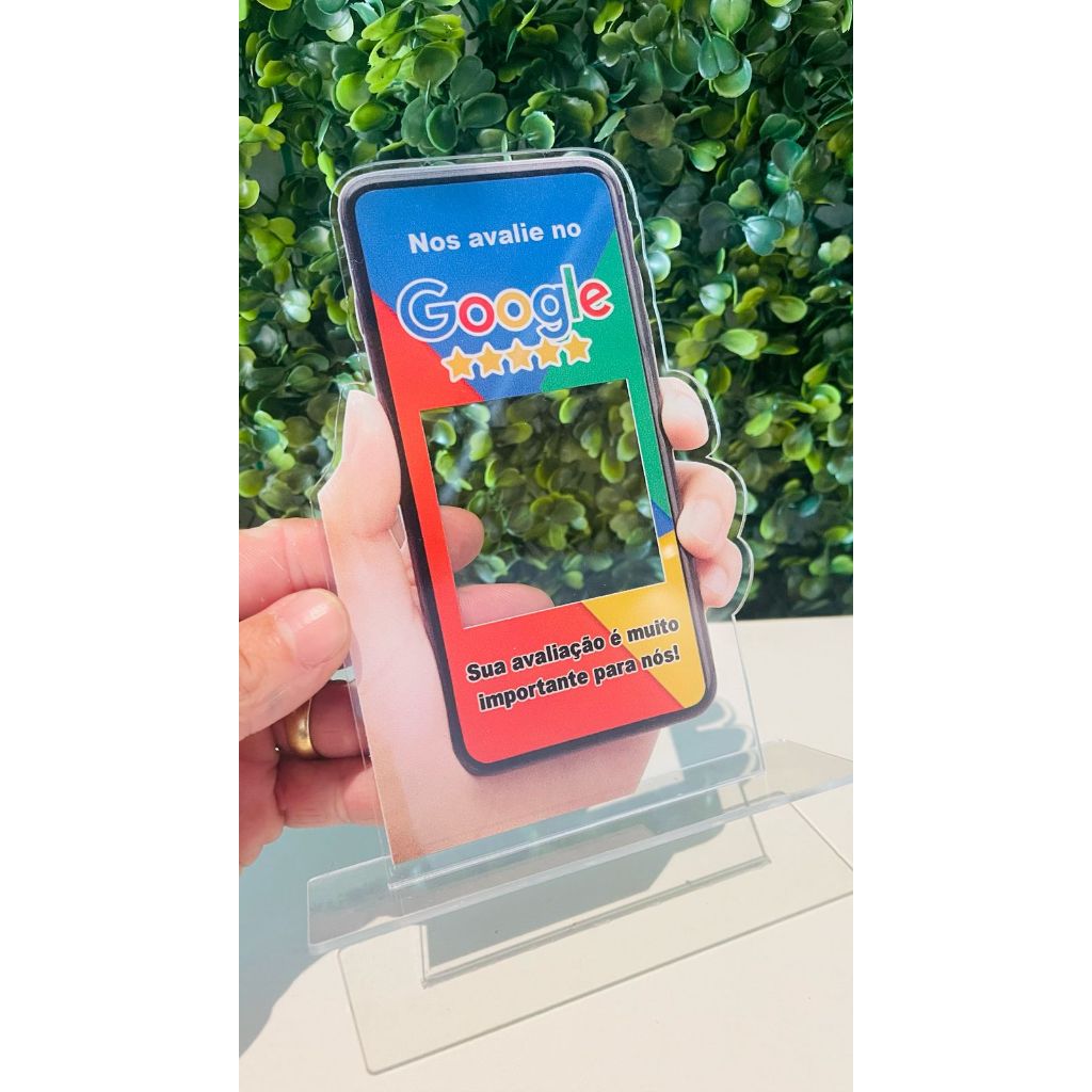 Display / Placa de Balcão para Google Avaliação - Incentive Clientes a Deixar Comentário