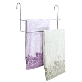 Suporte Porta Toalha Banho e Rosto Cromado Toalheiro Duplo Toalhas Banho Banheiro Box Laminado Sem Furo em Oferta na Shopee