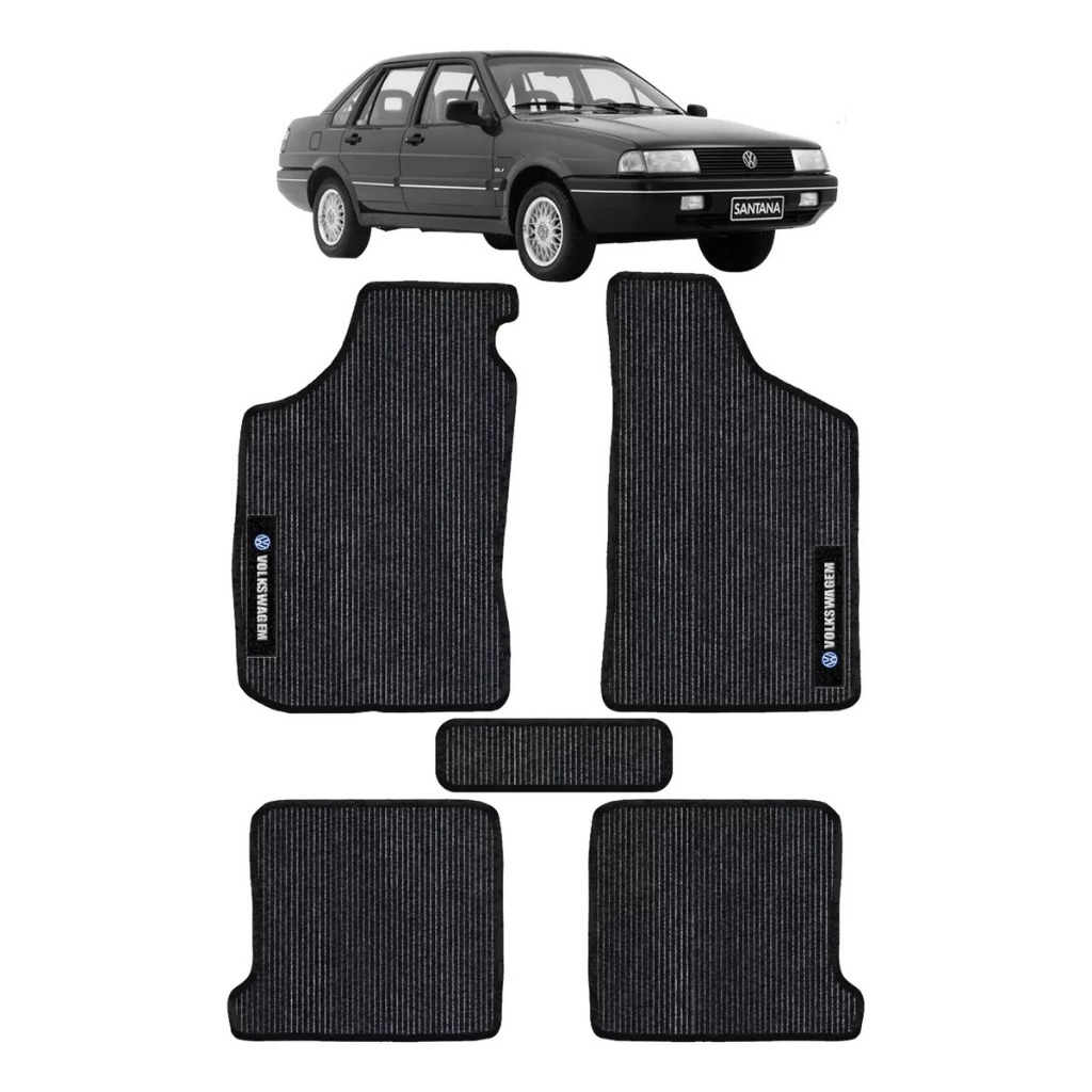 Tapete Para O Carro Volks Santana Ano 1984/06 Borracha Pvc