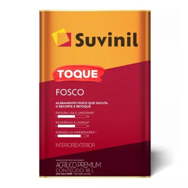 Tinta Acrílica Premium Suvinil Toque Fosco 18L