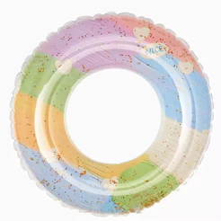 Boia Inflável Com Gliter 70 CM Colorida - Com Resistencia Adicional - Inmetro
