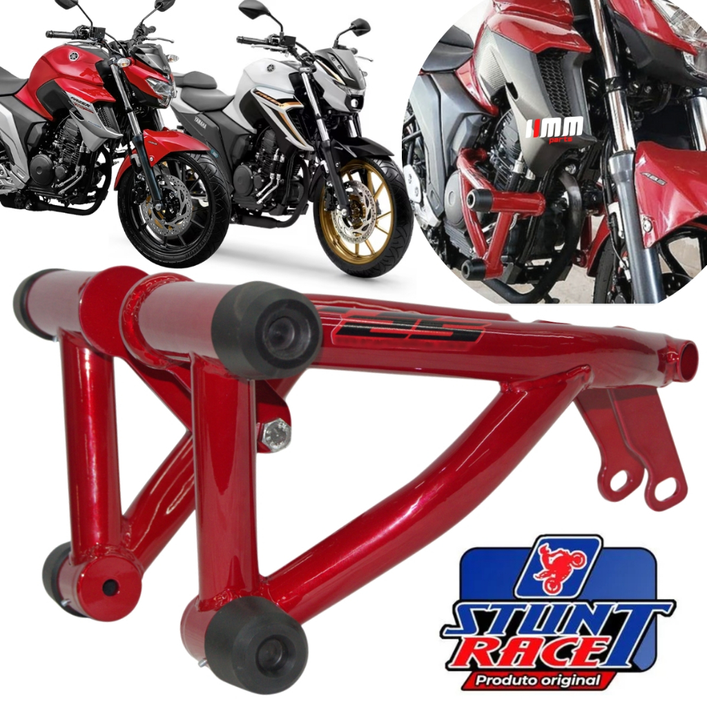 Protetor Fazer 250 Stunt Cage FZ25 Slider Gaiola Motor e carenagem Original Stunt Race Yamaha FZ 25
