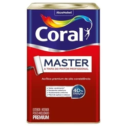 Tinta Acrílica Fosca Premium Coral Master 18L