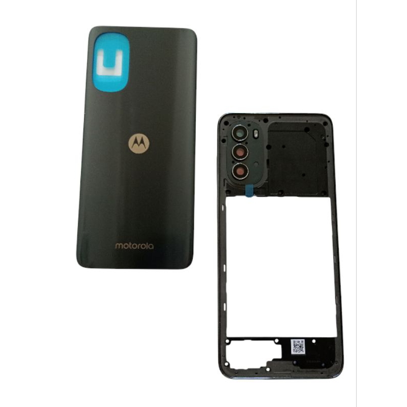 Carcaça Aro Lateral Mais Tampa Traseira Motorola Moto G52 Preto Original
