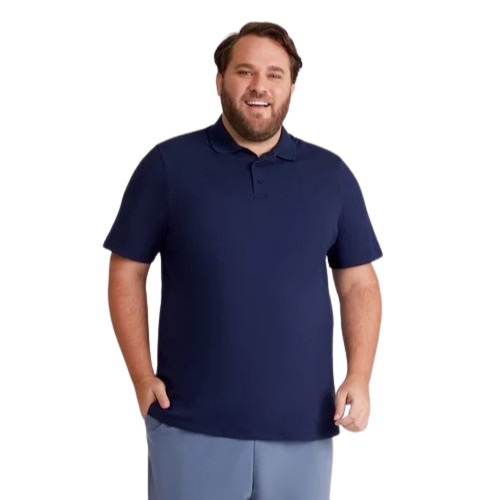 Camisa Masculina Polo Plus Size Piquet Poliéster – Conforto e Estilo para Você! em Oferta na Shopee